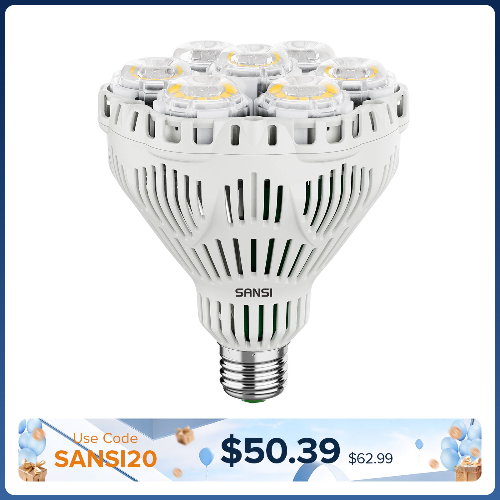 BR30 40W LED-Pflanzenlampe mit Fernbedienung