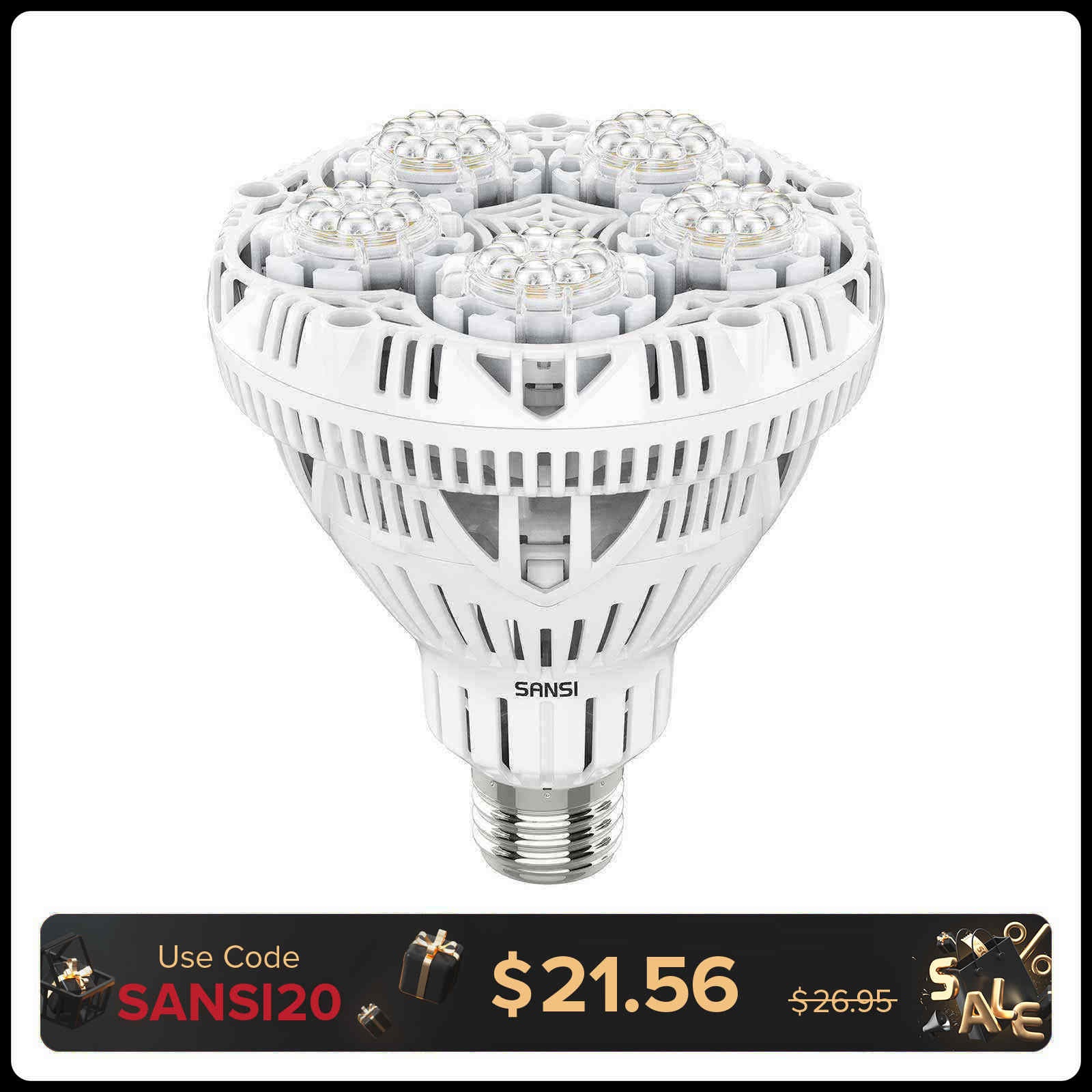 BR30 24W LED Grow Light Bulb