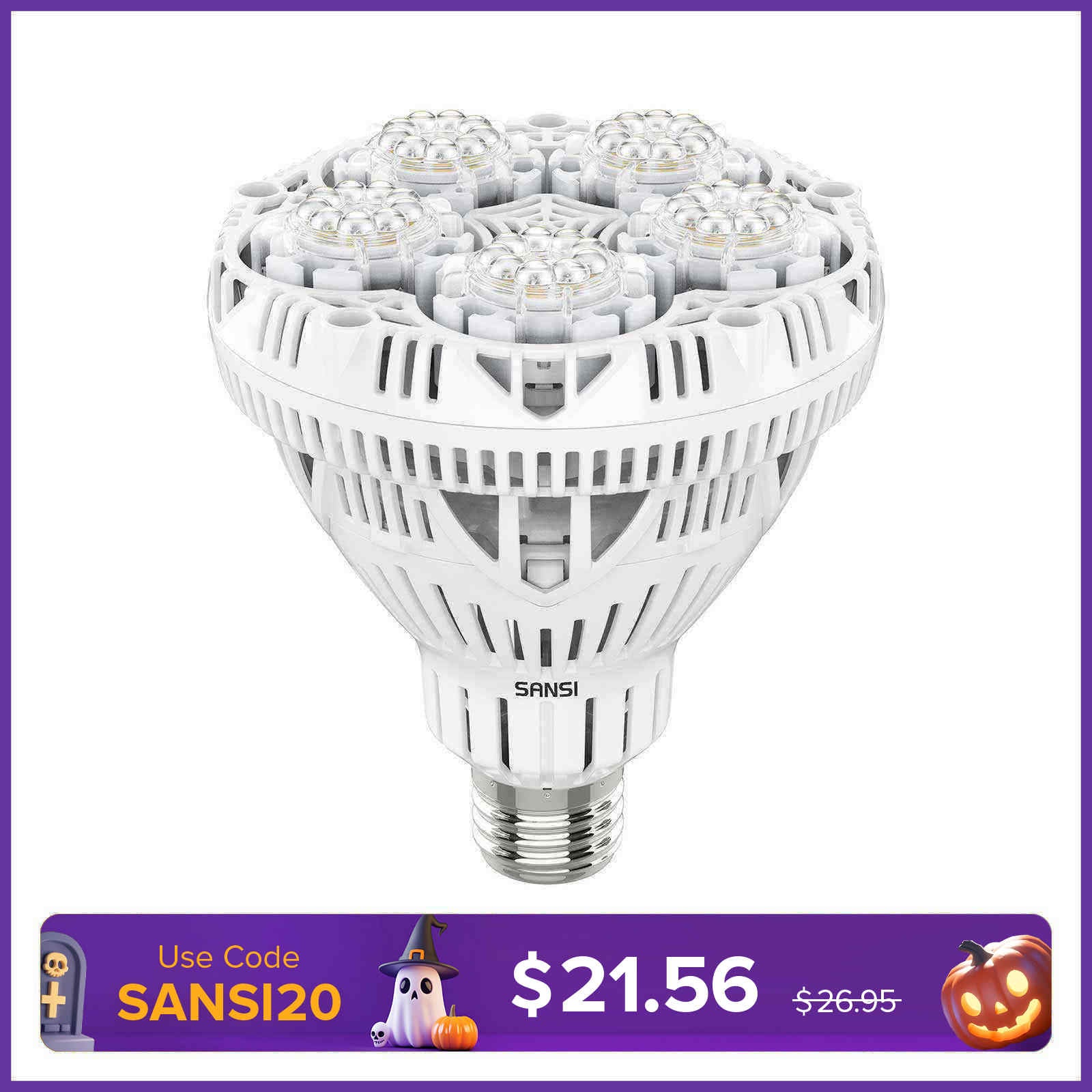BR30 24W LED Grow Light Bulb