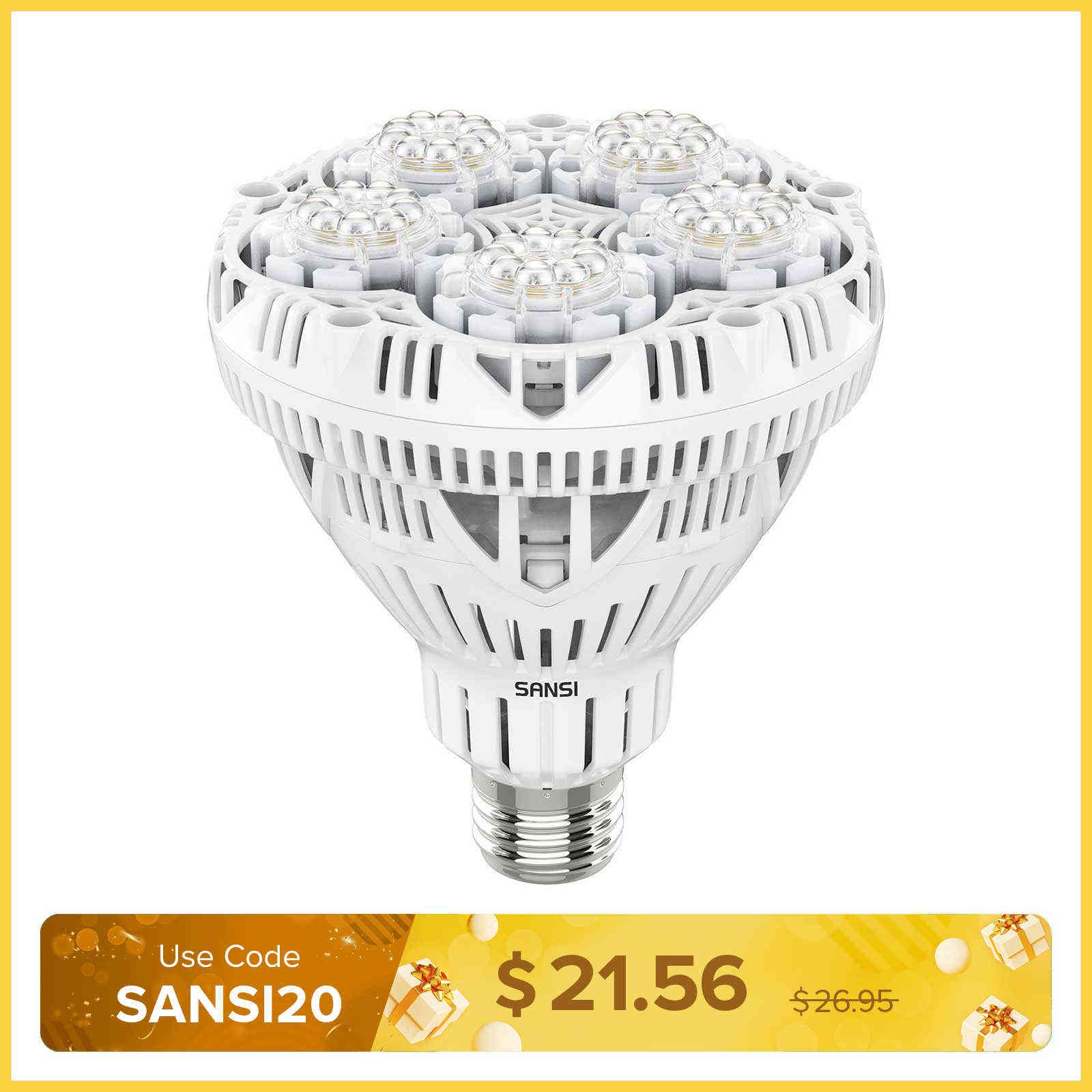 BR30 24W LED Grow Light Bulb