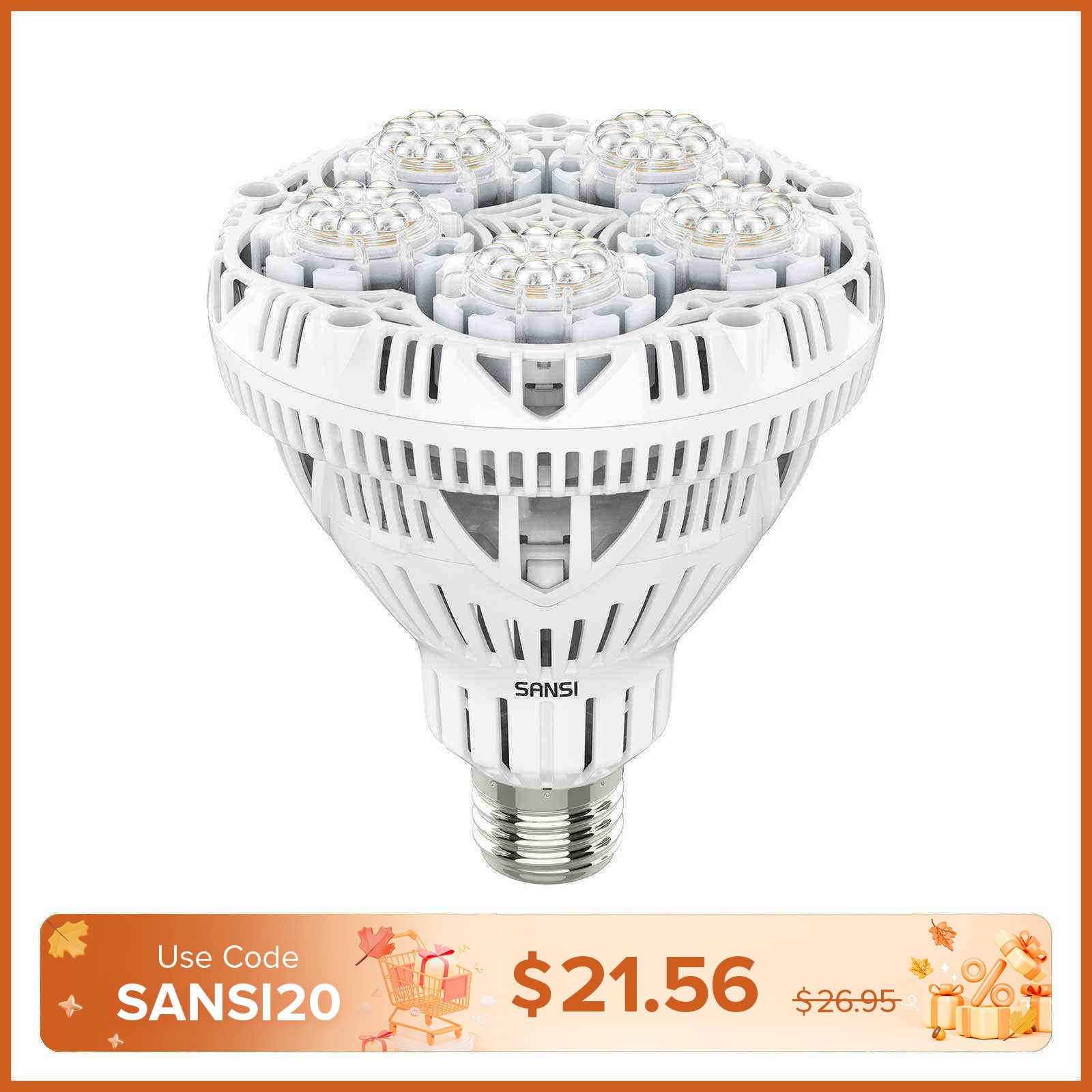 BR30 24W LED Grow Light Bulb