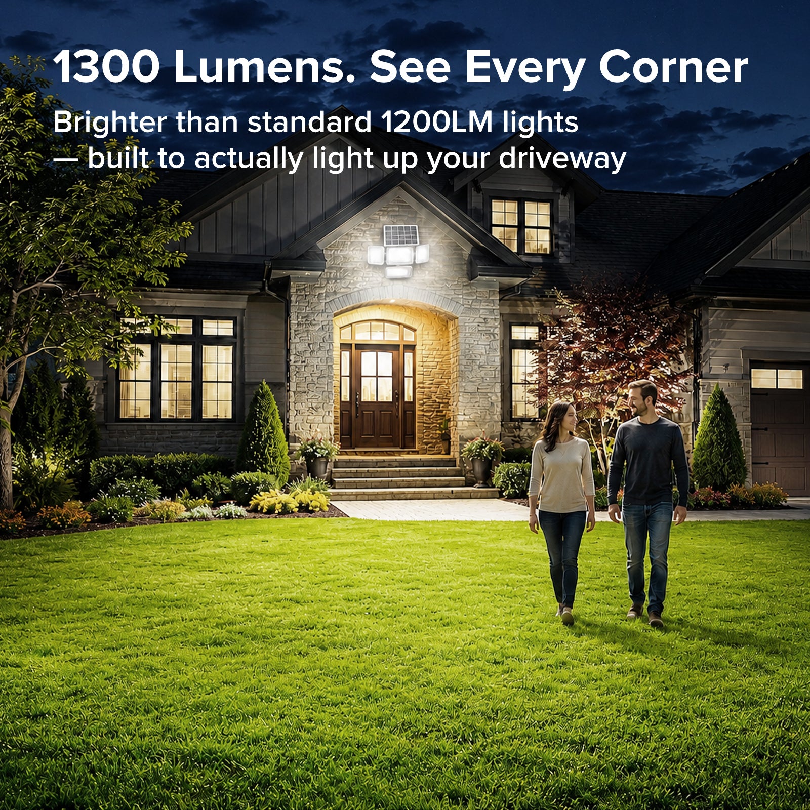 45 W LED-Sicherheitsleuchte (Dämmerung bis Morgengrauen &amp; Bewegungssensor) NUR EU/UK