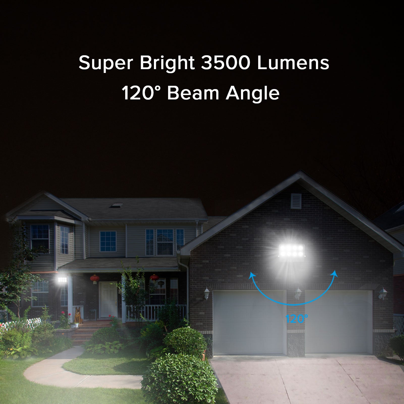 50W LED Flood Light，Super bright 3500 Lumens，120° beam angle.
