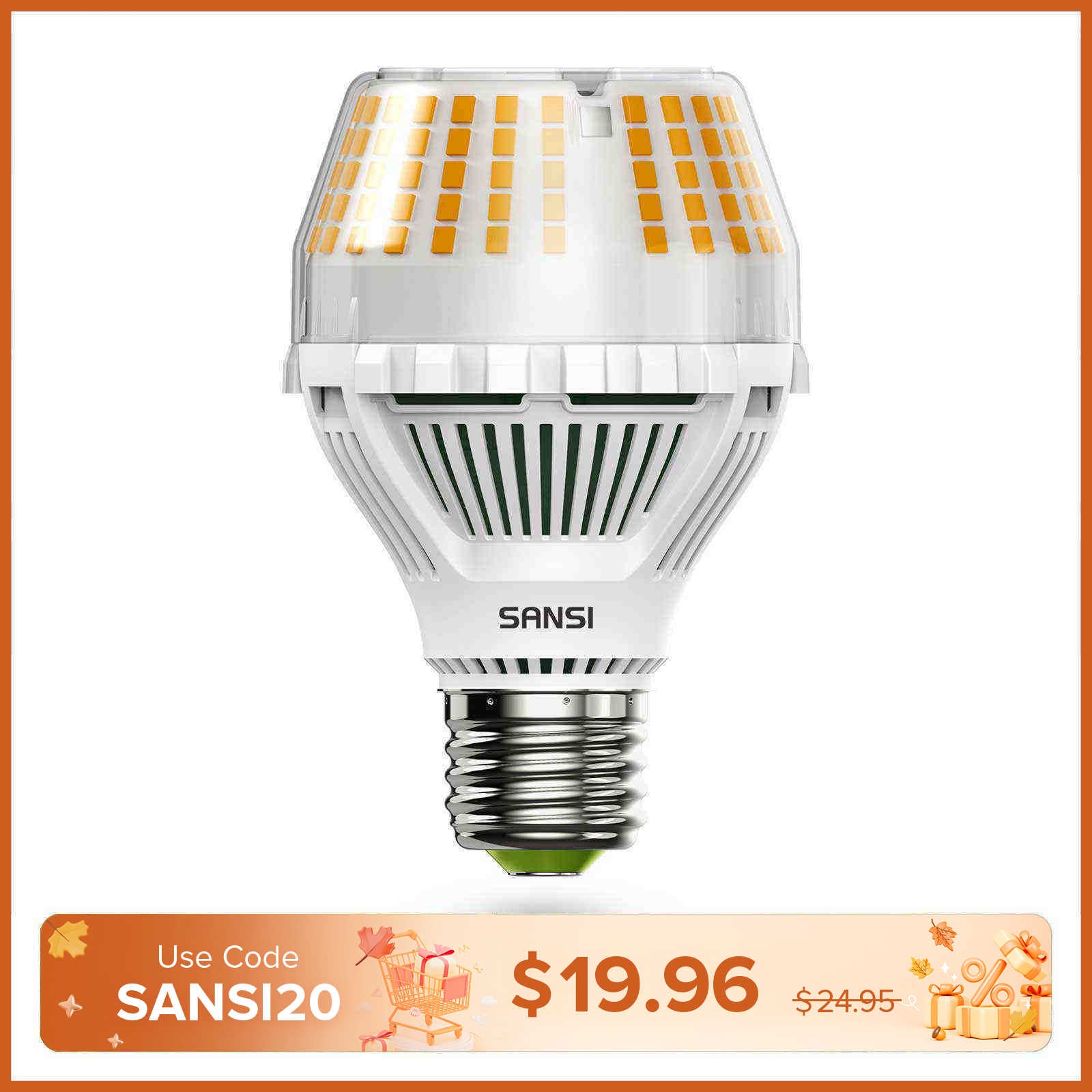 Upgraded Dimmable A19 17W LED 3000K/5000K Light Bulb(US/EU ONLY)