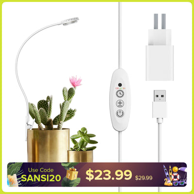 SANSI 4,5W LED-Pflanzenlampe mit Topfclip (NUR EU/GB)