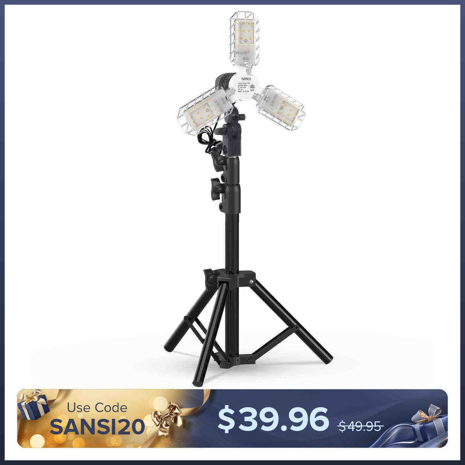 30W Adjustable Panel Led Work Light with Stand (US ONLY)