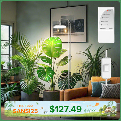SANSI 100W Tall Standing Grow Light With Remote Control (US/CA ONLY)
