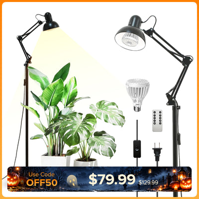 SANSI 32W Floor Standing LED Grow Light with Remote Control(US ONLY)