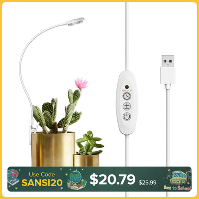 SANSI 4.5W Pot Clip LED Grow Light (EU/UK ONLY)