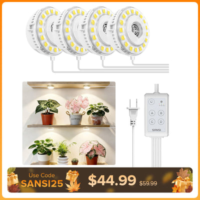 SANSI 20W Puck LED Grow Light with Timer(US/CA ONLY)