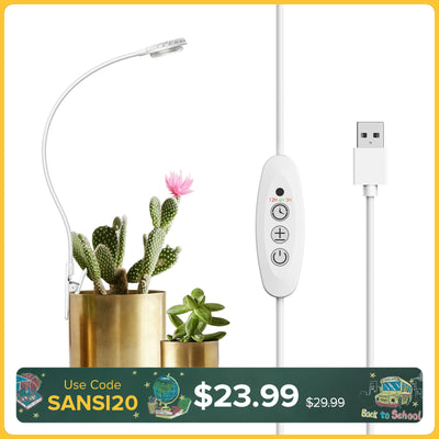 SANSI 4.5W Pot Clip LED Grow Light (EU/UK ONLY)