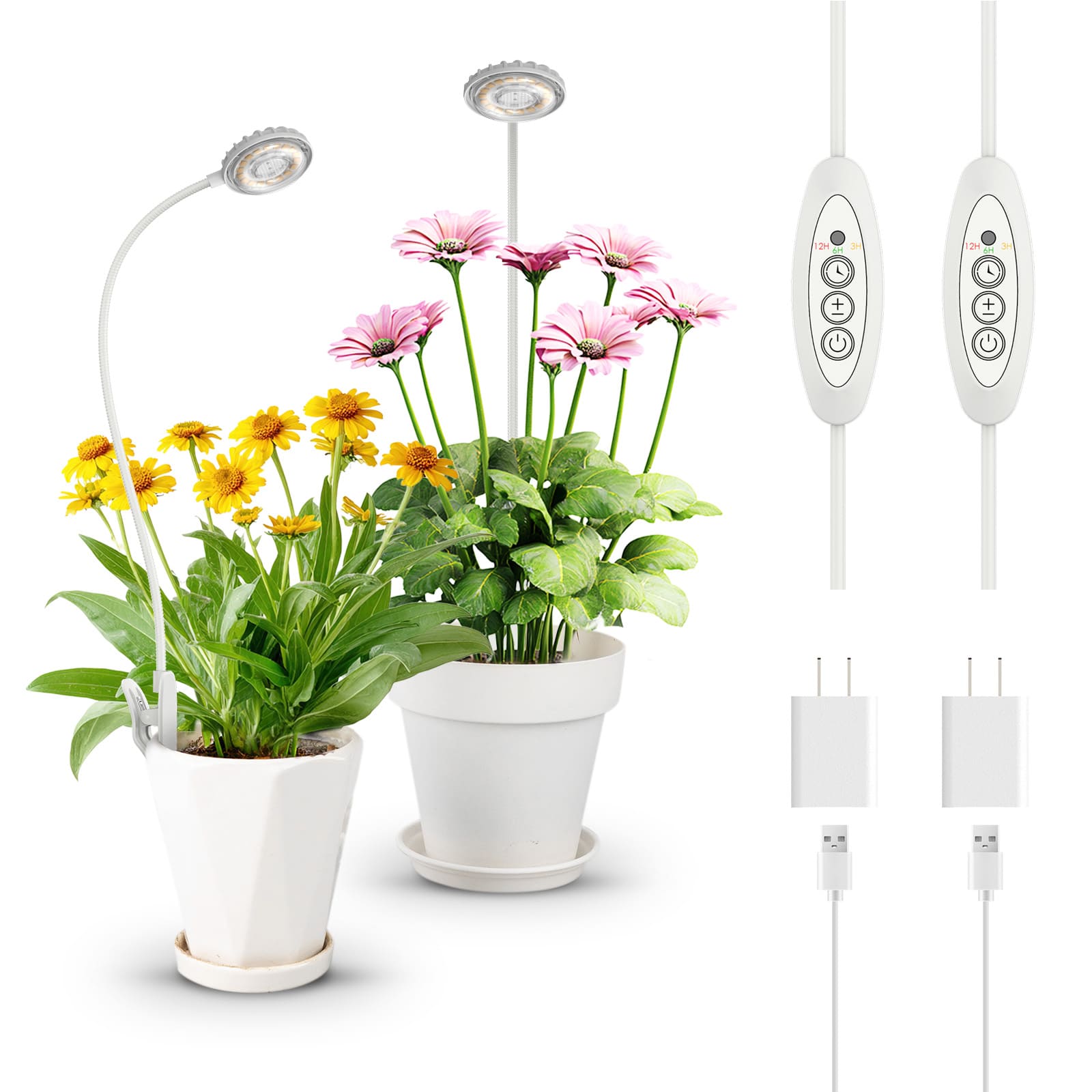 led grow lights for pot plants SANSI 7W Pot Clip LED Grow Light (US/JP ONLY)
