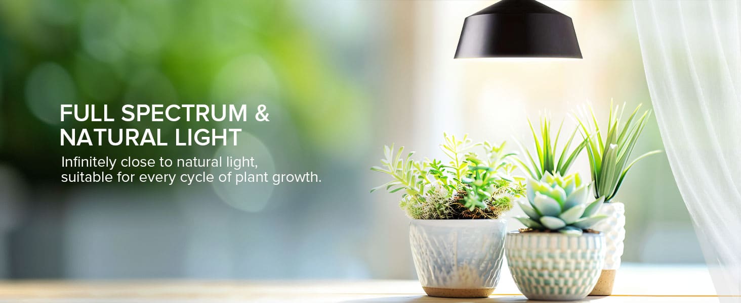 FULL SPECTRUM & NATURAL LIGHT.