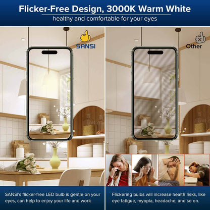 A19 35 W 3000 K LED-Glühbirne (NUR USA)