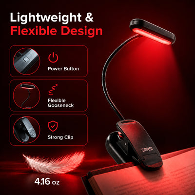 SANSI Clip-On Red Reading Light (US ONLY)