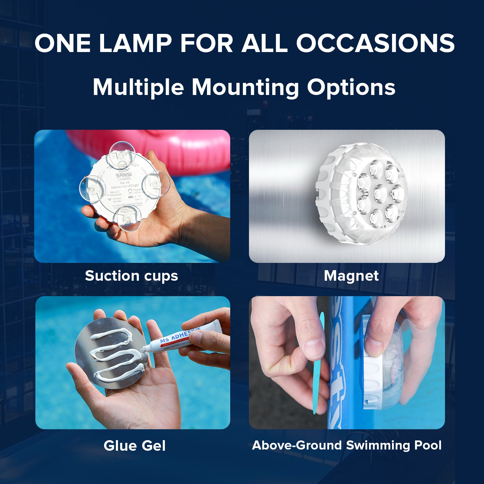 SANSI Upgraded RGB Pool Light