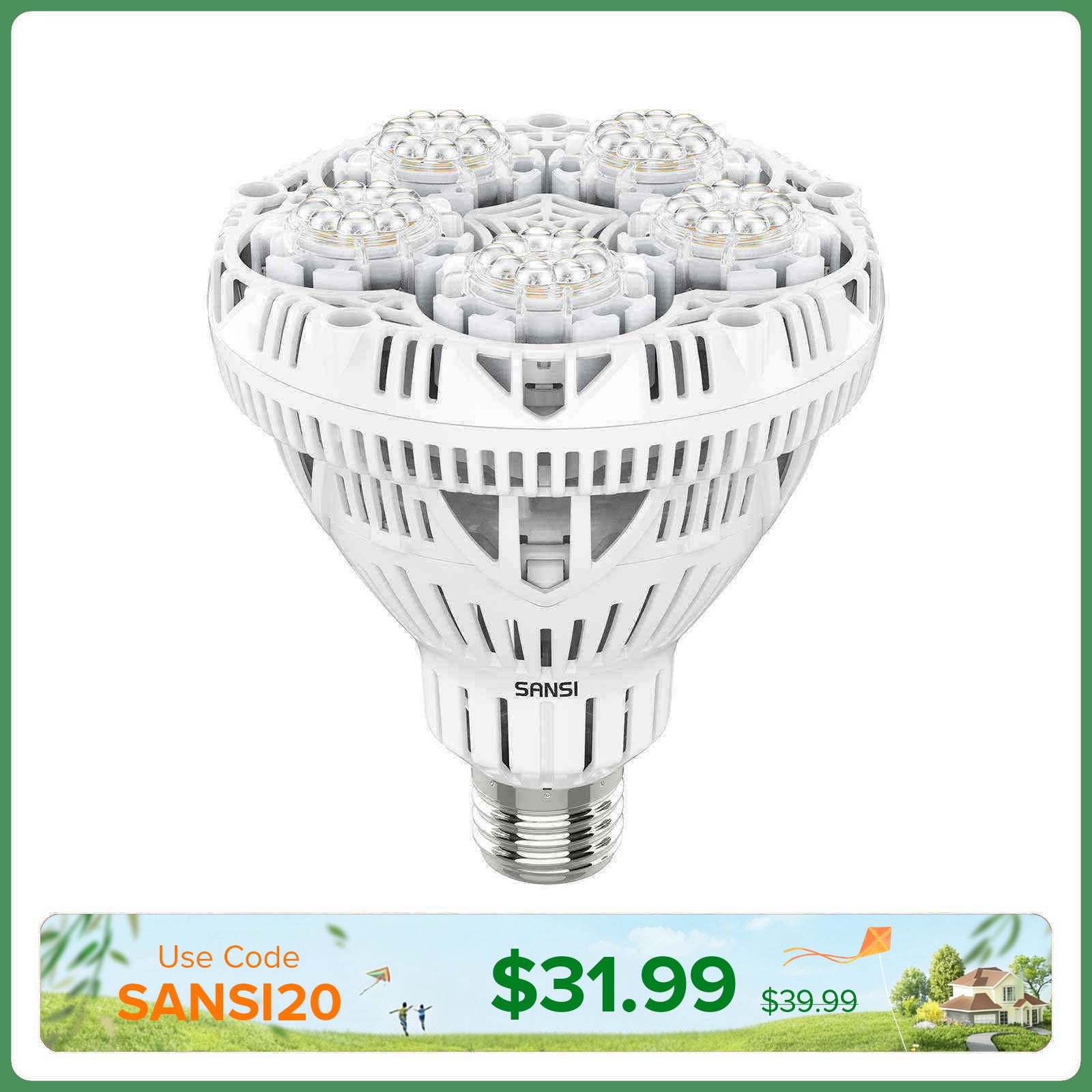 Lampadina LED per la coltivazione BR30 da 24 W