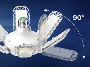 60W panel led garage light, 0 to 90 Degrees Adjustable