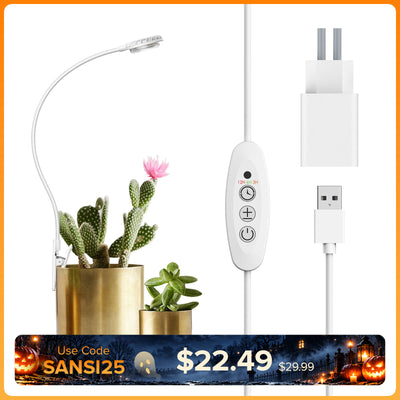 SANSI 4,5W LED-Pflanzenlampe mit Topfclip (NUR EU/GB)