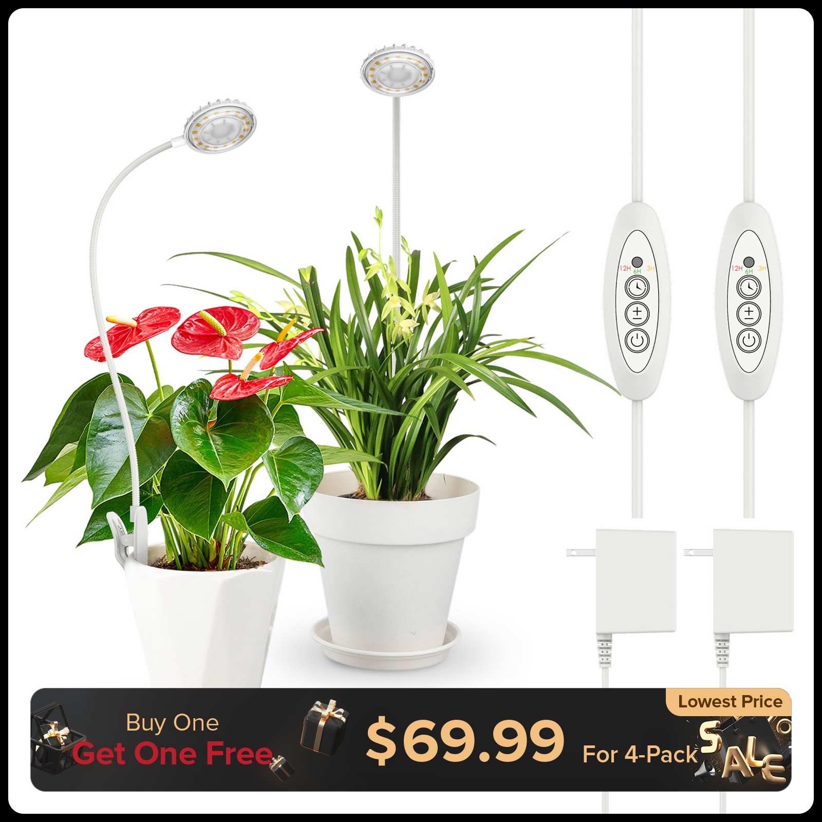 Upgraded 10W Pot Clip Led Grow Light (US ONLY)