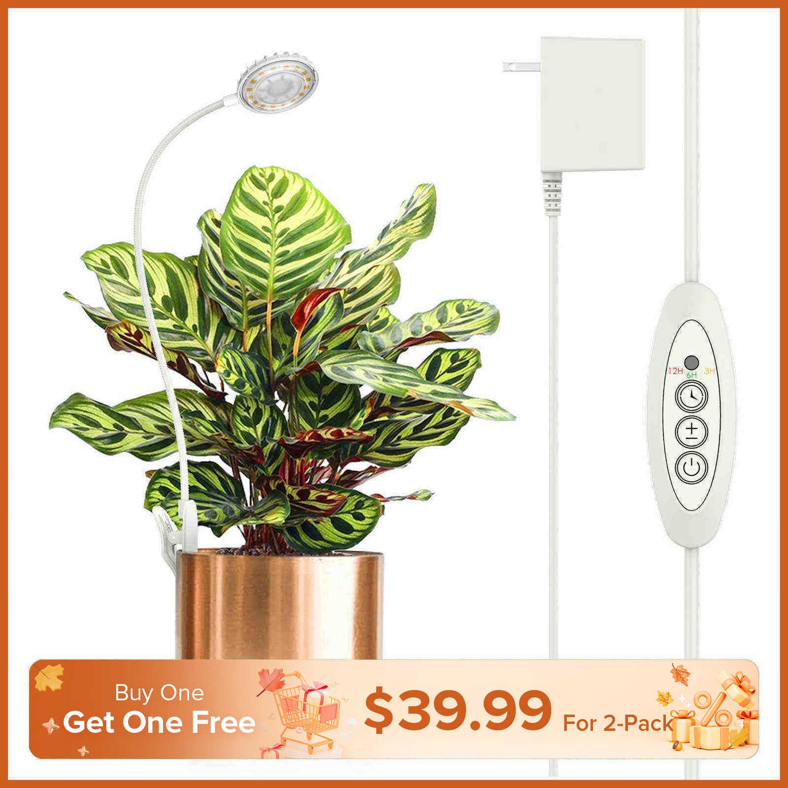 Upgraded 10W Pot Clip Led Grow Light (US ONLY)