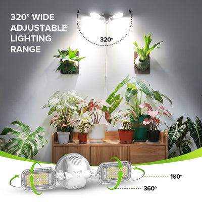 SANSI 60W LED Wall Mounted Grow Light with Remote Control (US ONLY)