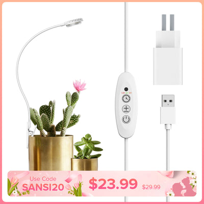 SANSI 4,5W LED-Pflanzenlampe mit Topfclip (NUR EU/GB)