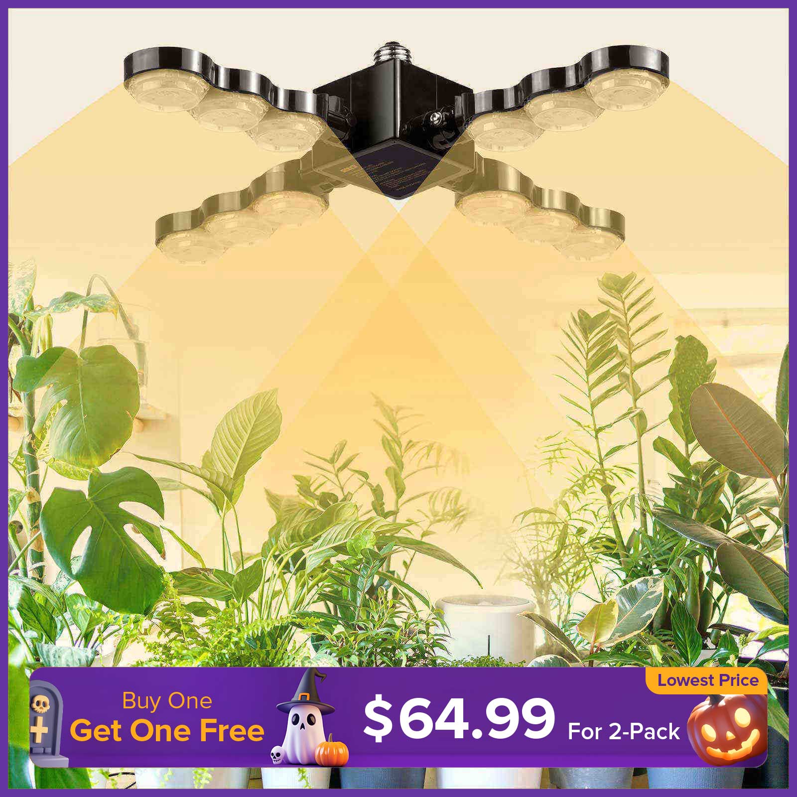60W LED Grow Light (Folding Wings)(EU/UK ONLY)