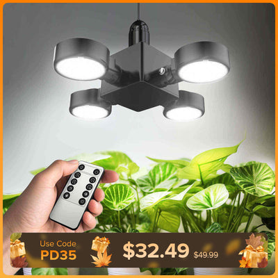 SANSI 40W LED-Pflanzenlampe mit faltbaren Flügeln und Fernbedienung