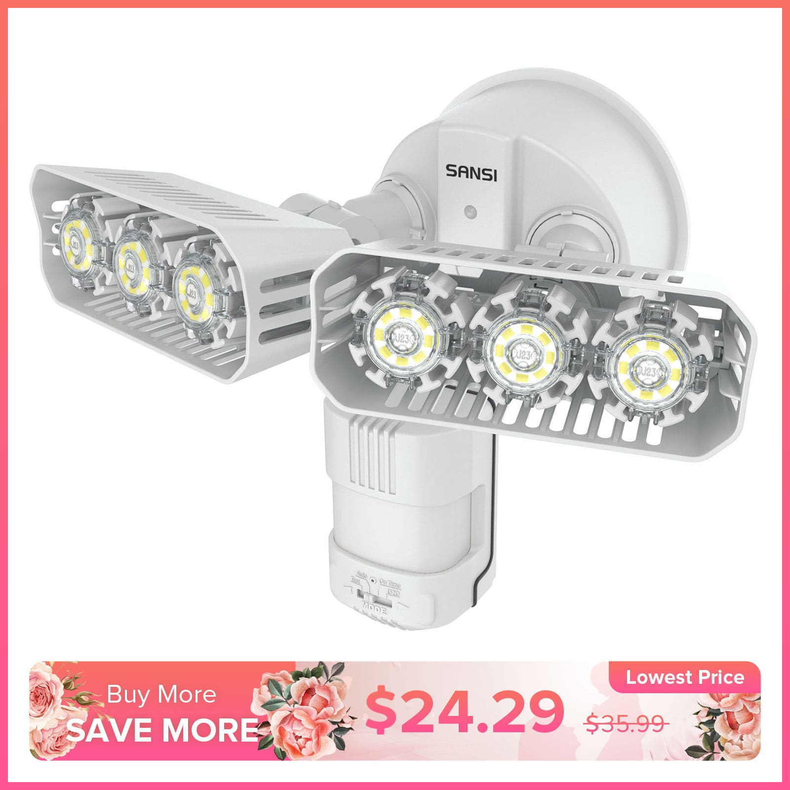 27W LED Security Light (Dusk to Dawn & Motion Sensor)(US/CA ONLY)