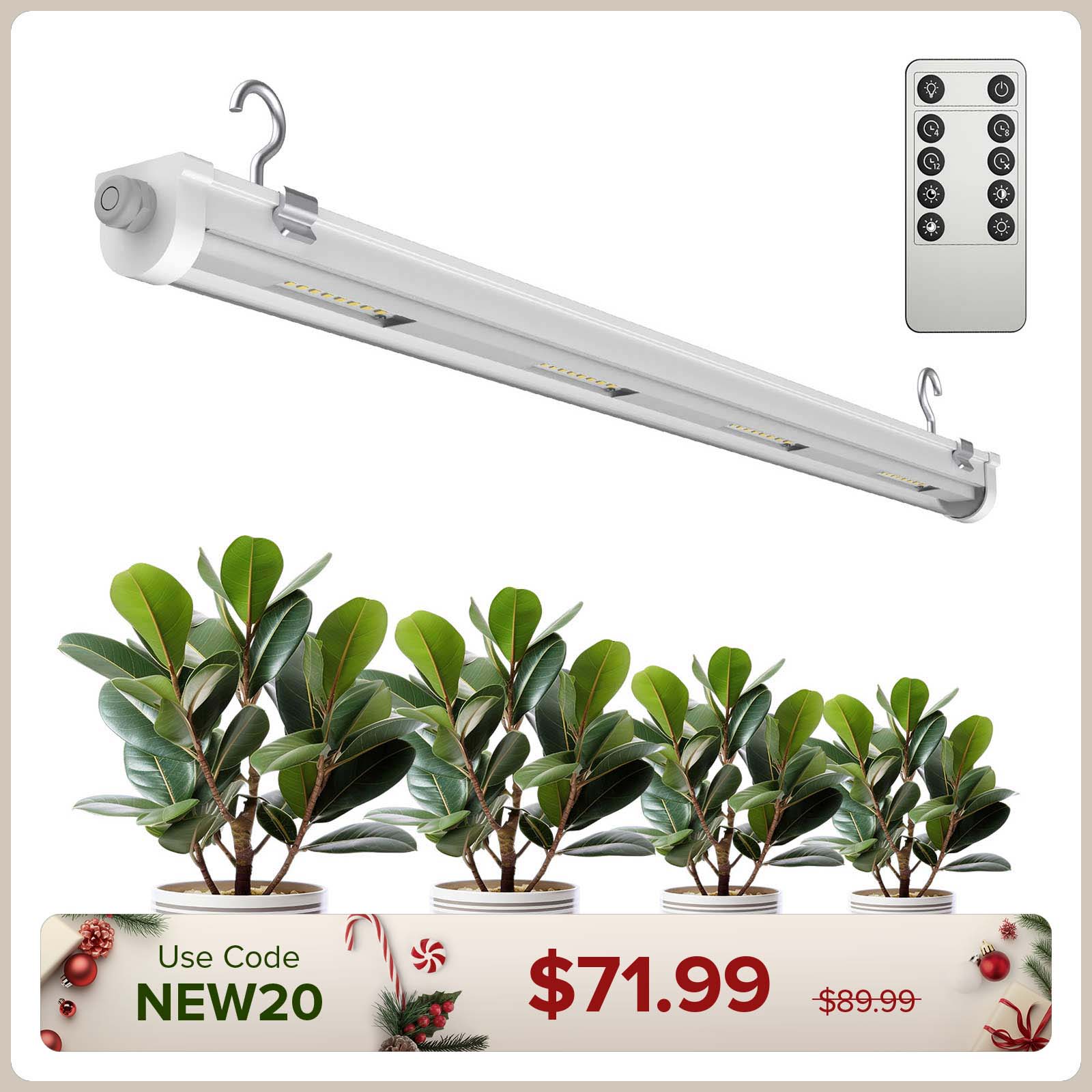 SANSI T8 25W LED Grow Light | Remote Control