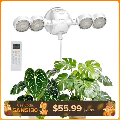 SANSI 30W LED Wall Mounted Grow Light with Remote Control (US ONLY)