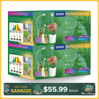 (Gift Packing) 5W Pot Clip LED Grow Light (US/CA ONLY)