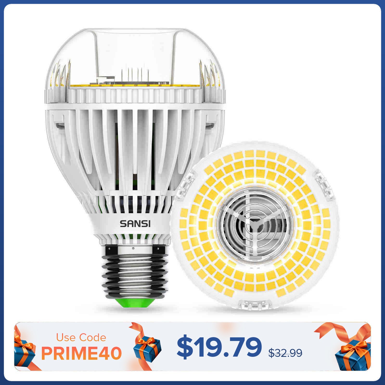 Lampadina LED A19 30W 3000K/5000K (SOLO USA/CA)