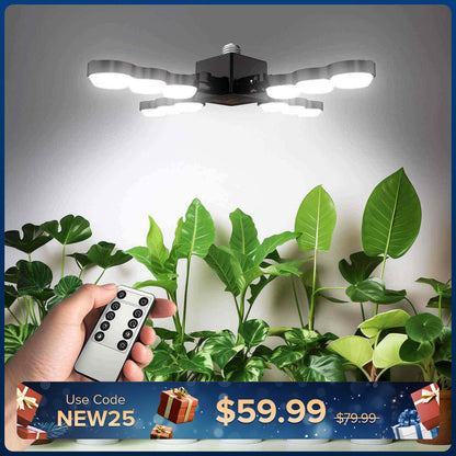 SANSI 80W Folding Wings LED Grow Light with Remote Control