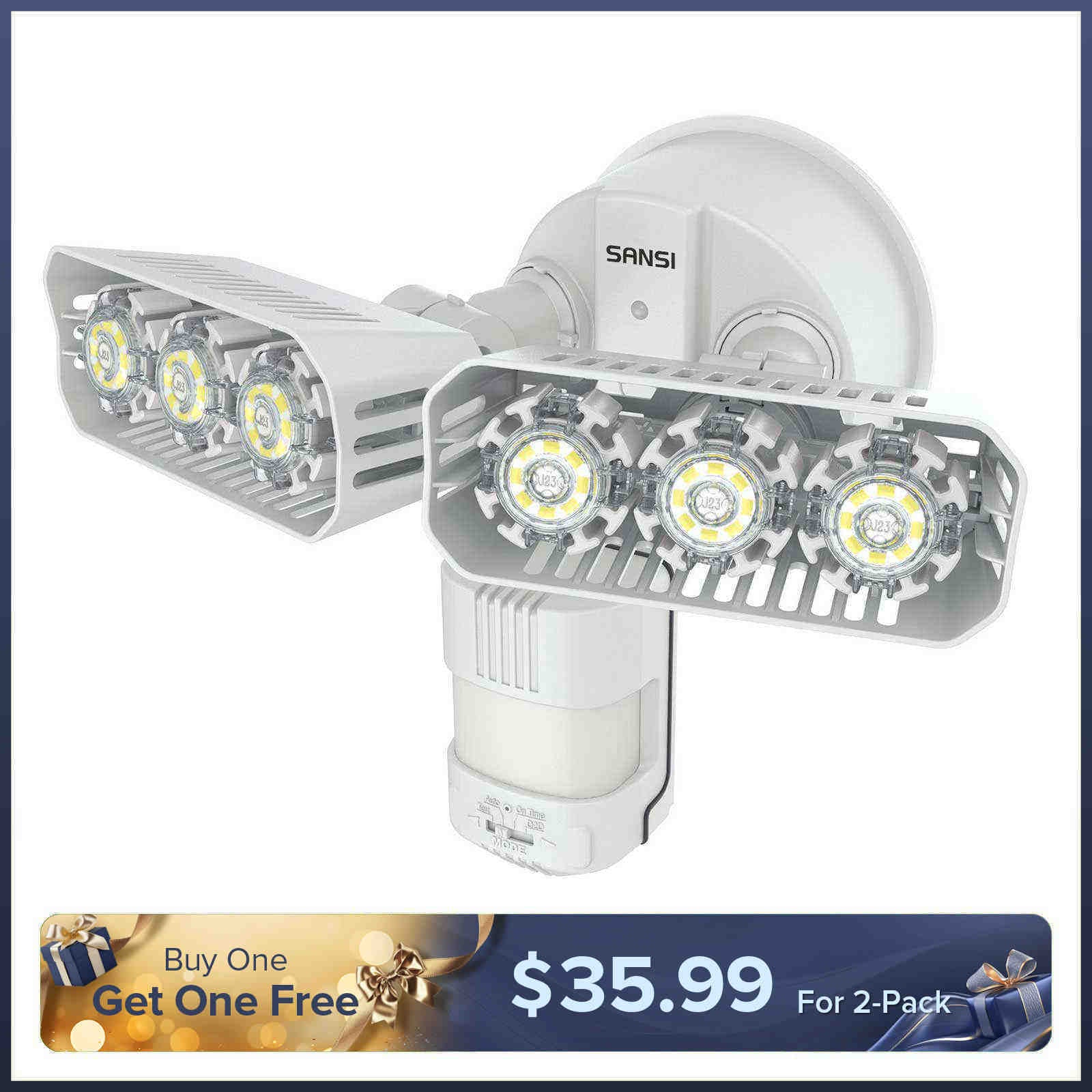 27W LED Security Light (Dusk to Dawn & Motion Sensor)