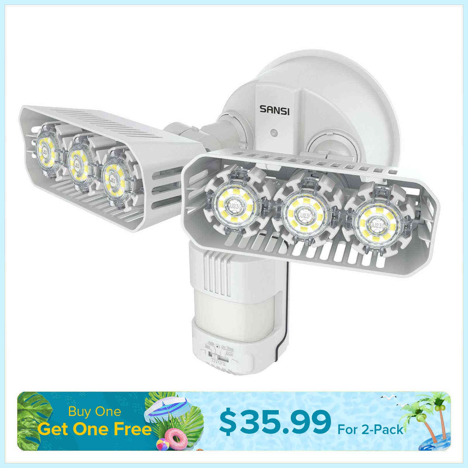 27W LED Security Light (Dusk to Dawn & Motion Sensor)