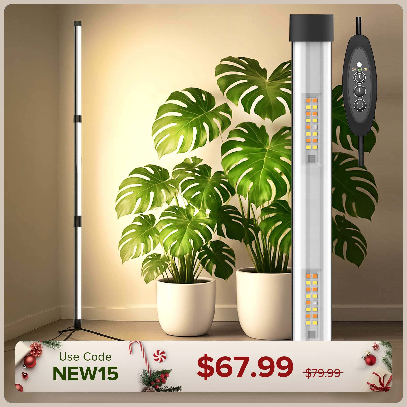 SANSI T10 55W LED Standing Grow Light