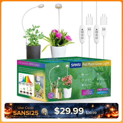 SANSI (Gift Packing) 5W Pot Clip LED Grow Light (US/CA ONLY)