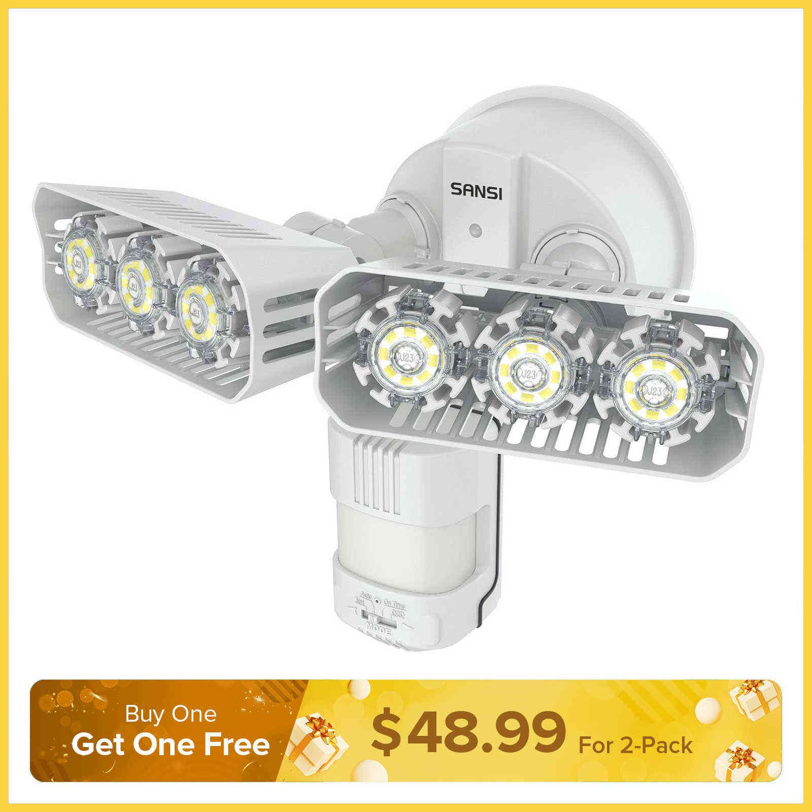27W LED Security Light (Dusk to Dawn & Motion Sensor)