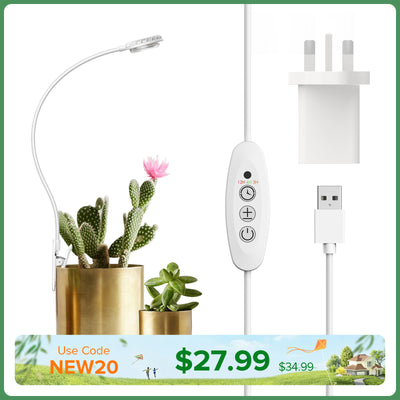 Lampada LED per coltivazione SANSI da 4,5 W con clip per vaso (SOLO UE/Regno Unito)