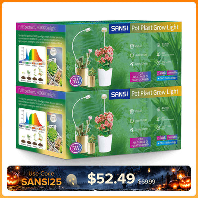 SANSI (Gift Packing) 5W Pot Clip LED Grow Light (US/CA ONLY)