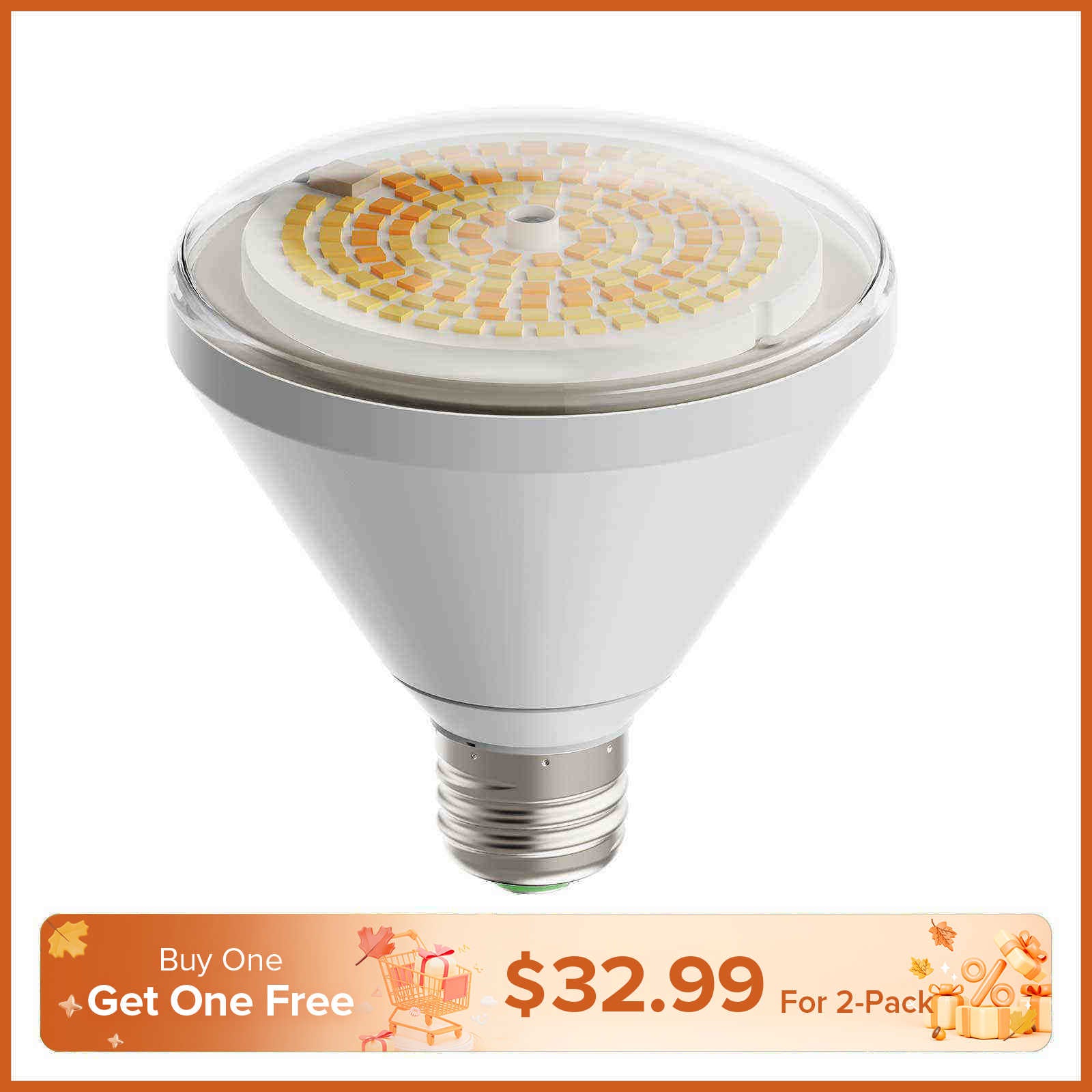 BR30 24W Waterproof LED Grow Bulb