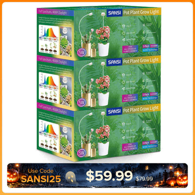 SANSI (Gift Packing) 5W Pot Clip LED Grow Light (US/CA ONLY)