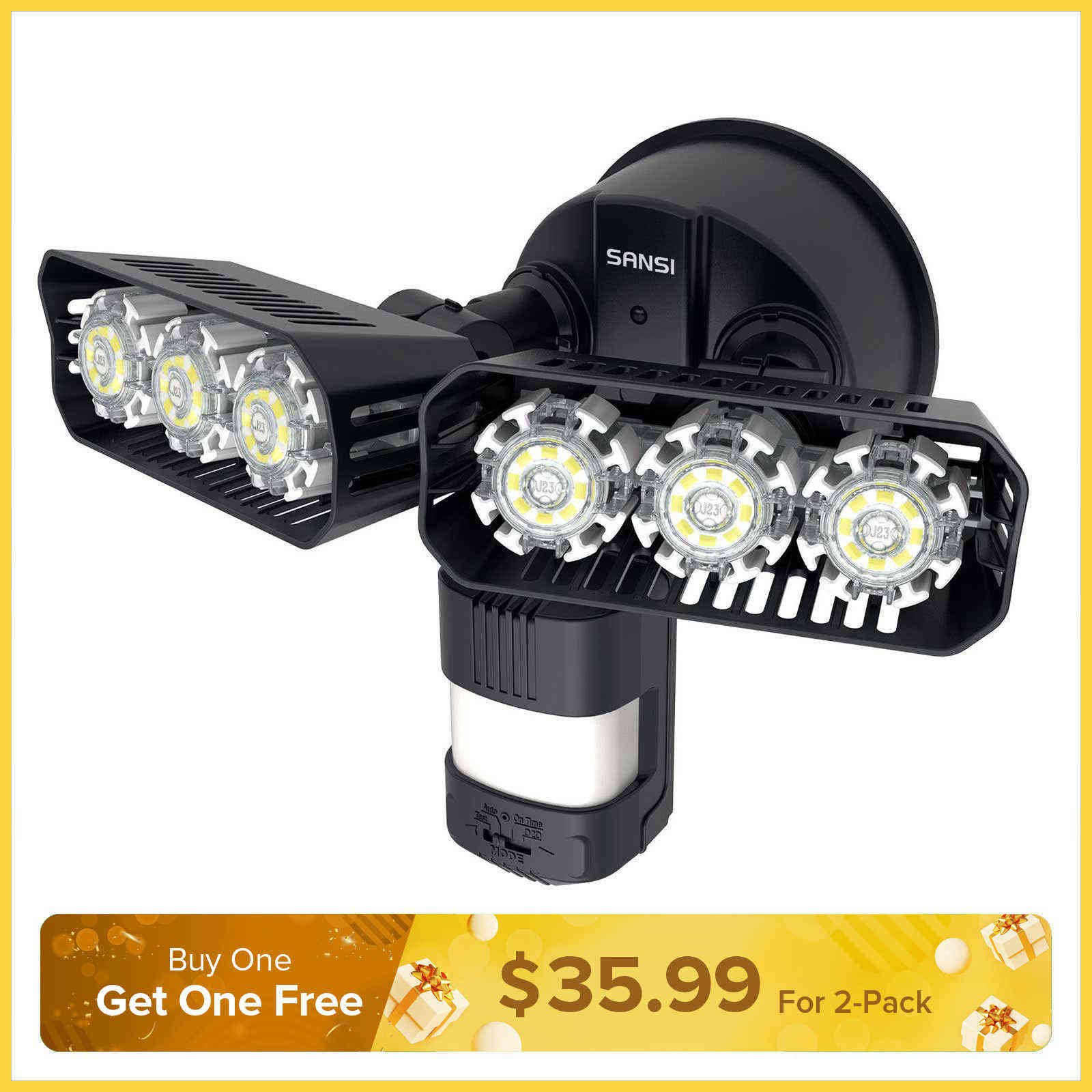 27W LED Security Light (Dusk to Dawn & Motion Sensor)