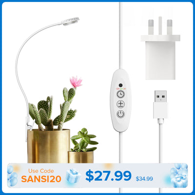 SANSI 4.5W Pot Clip LED Grow Light (EU/UK ONLY)