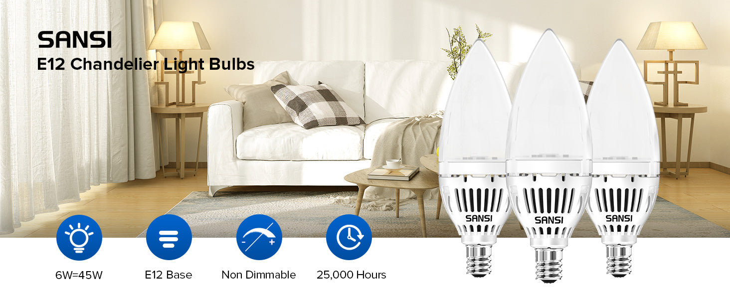 E12 Chandelier led light bulb