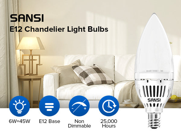 E12 Chandelier led light bulb