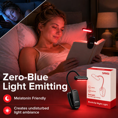 SANSI Clip-On Red Reading Light (US ONLY)