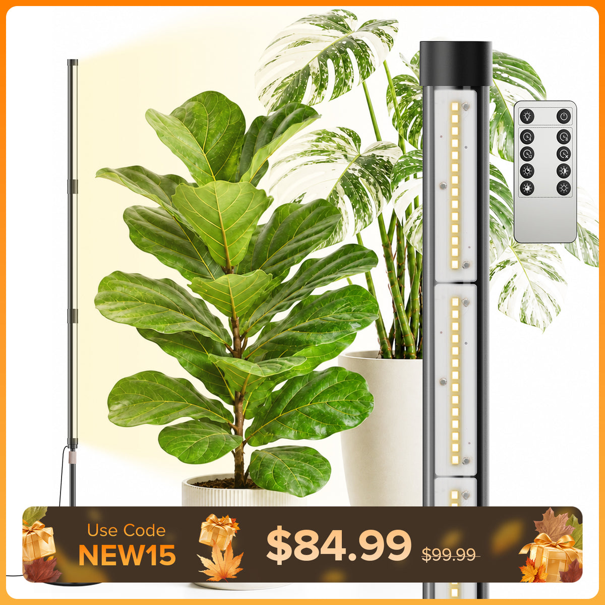 SANSI T10 Pro 80W LED Standing Grow Light